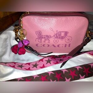 Coach 1941 Jes horse and carriage double zip crossbody & charm bundle
